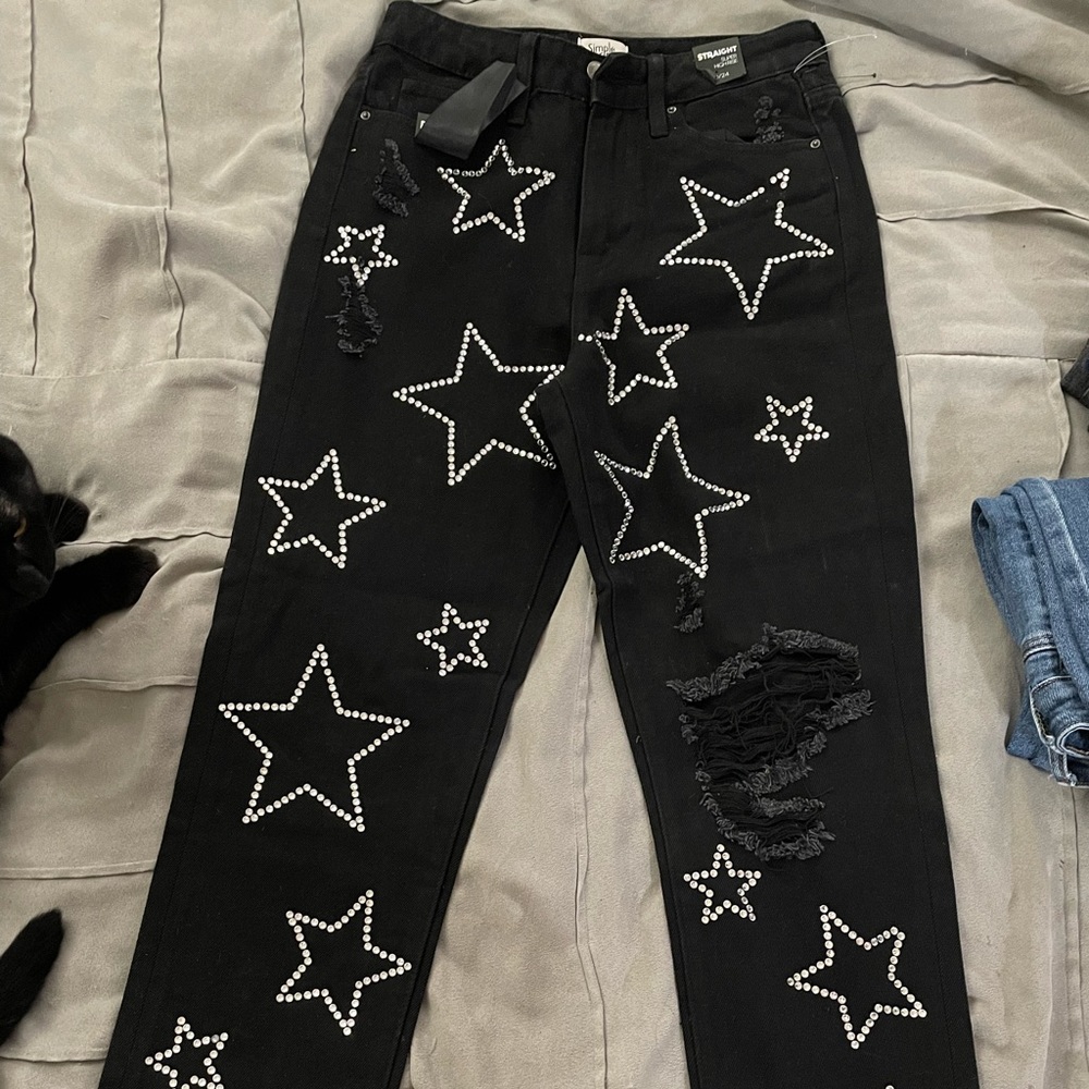 Girls black jeans